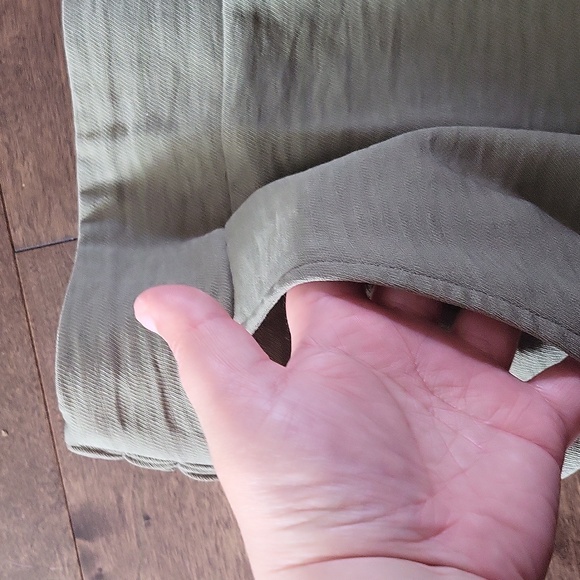 Capris polyester green sage flowy extra large suzyshier - Picture 3 of 5